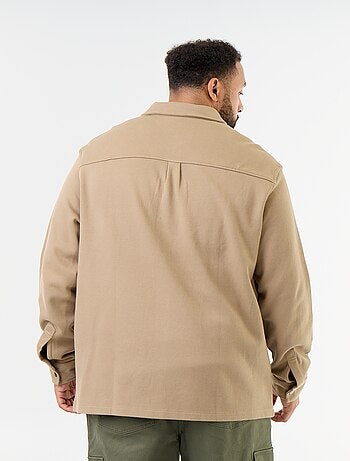 Sobrecamisa lisa de punto piqué