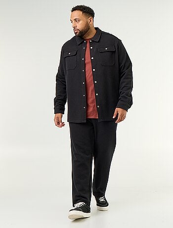 Sobrecamisa lisa de punto piqué