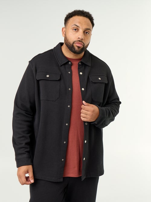 Sobrecamisa lisa de punto piqué - Kiabi