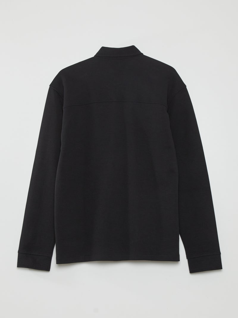 Sobrecamisa lisa elástica negro - Kiabi