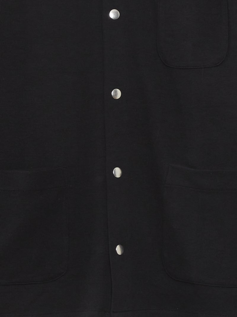 Sobrecamisa lisa elástica negro - Kiabi