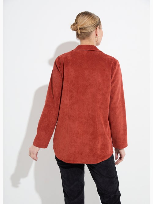 Sobrecamisa Milleraies de terciopelo con cuello sastre - Kiabi
