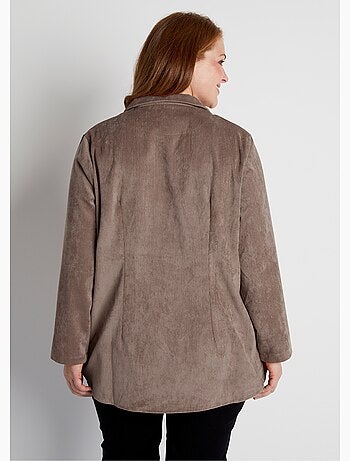 Sobrecamisa Milleraies de terciopelo con cuello sastre