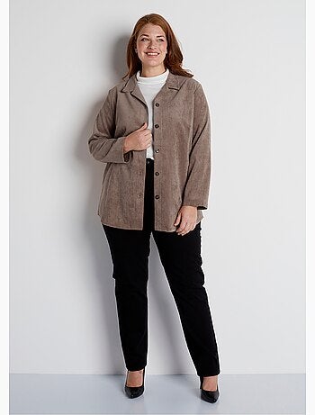 Sobrecamisa Milleraies de terciopelo con cuello sastre