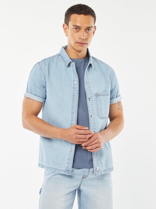 Sobrecamisa vaquera con bolsillo - Kiabi