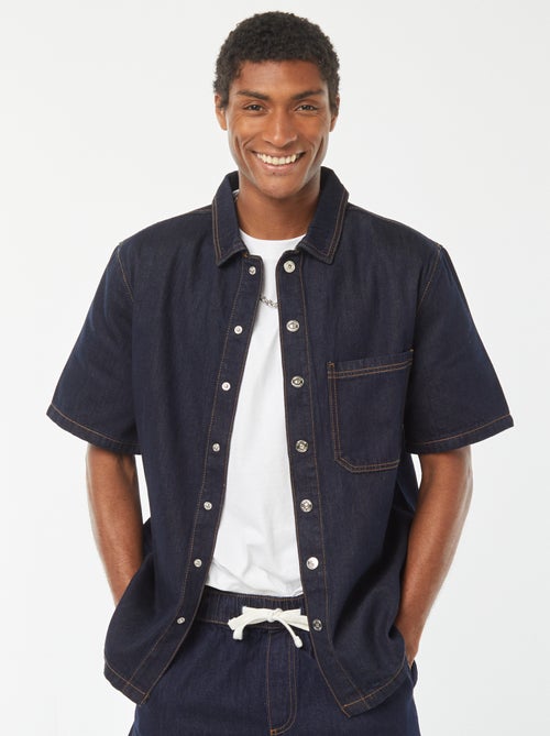 Sobrecamisa vaquera con bolsillo - Kiabi