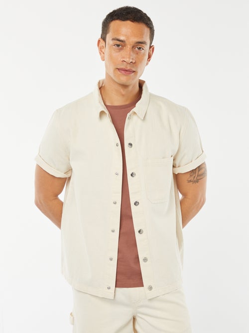 Sobrecamisa vaquera con bolsillo - Kiabi