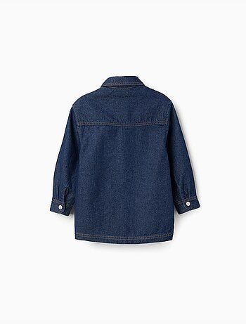 Sobrecamisa vaquera con bolsillos frontales