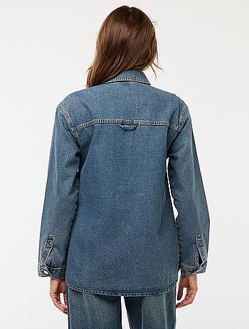 Sobrecamisa vaquera con botones a presión