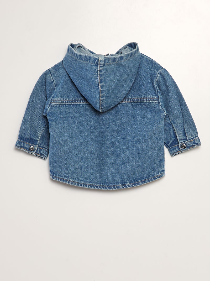 Sobrecamisa vaquera con capucha AZUL - Kiabi