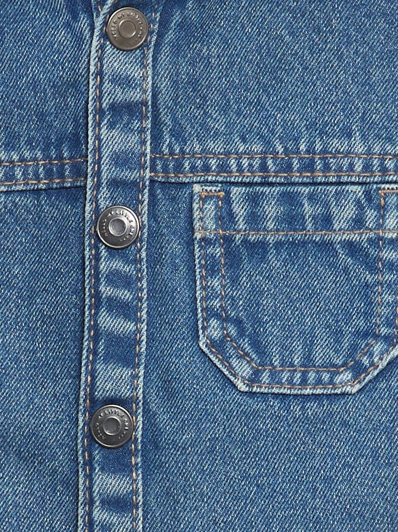 Sobrecamisa vaquera con capucha AZUL - Kiabi