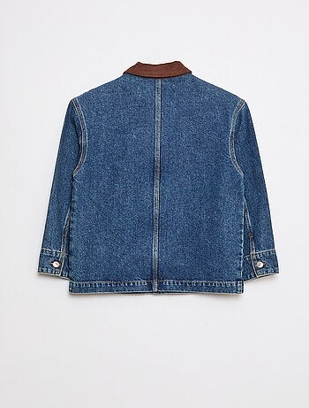 Sobrecamisa vaquera con volante en el cuello