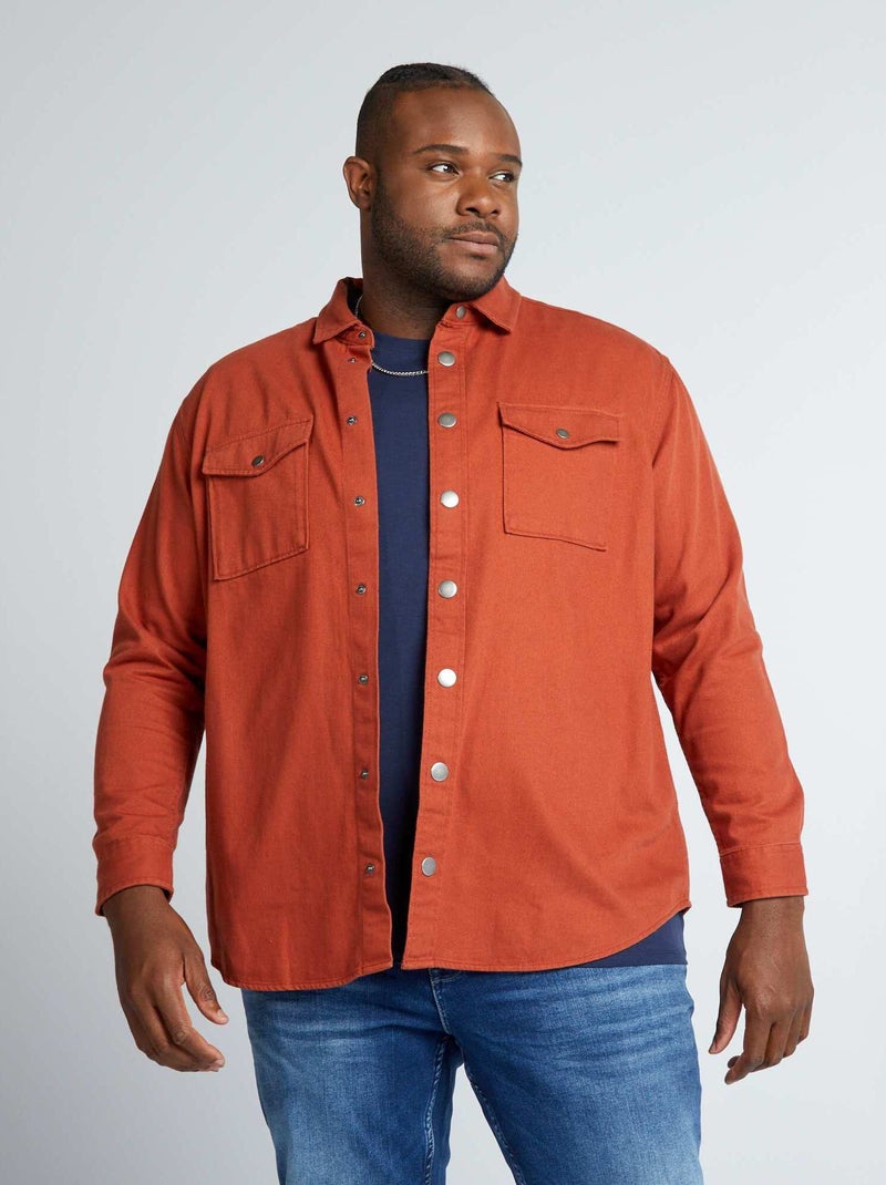 Sobrecamisa vaquera MARRON - Kiabi