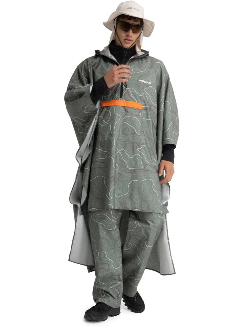 Sobrepantalón impermeable montaña senderismo hombre y mujer havasu Verde - Kiabi