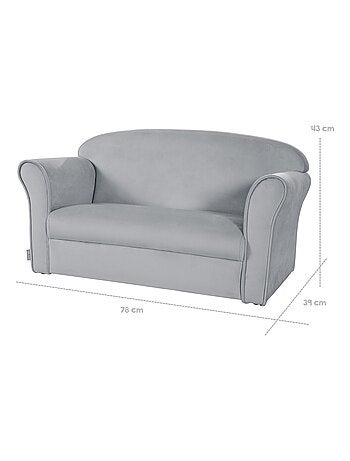 Sofá infantil cómodo en terciopelo - ROBA 'lil sofa'