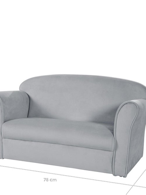 Sofá infantil cómodo en terciopelo - ROBA 'lil sofa' - Kiabi