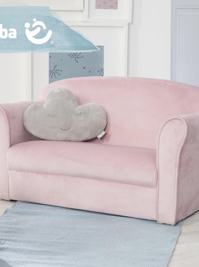Sofá infantil cómodo en terciopelo - ROBA 'lil sofa' Rosa - Kiabi