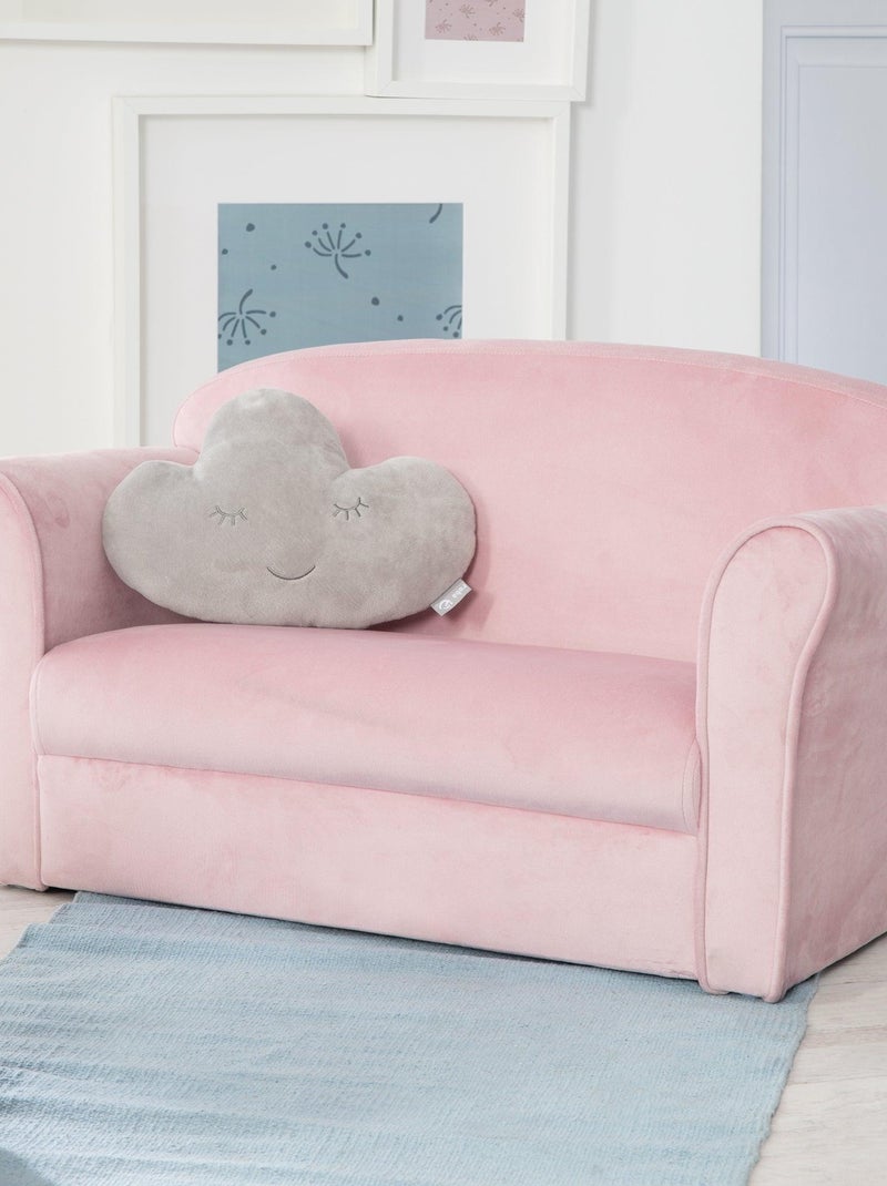 Sofá infantil cómodo en terciopelo - ROBA 'lil sofa' Rosa - Kiabi