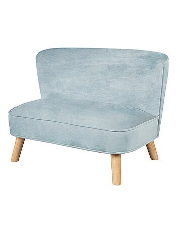 Sofá infantil en terciopelo con patas en madera maciza - ROBA 'lil sofa'