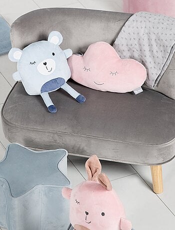 Sofá infantil en terciopelo con patas en madera maciza - ROBA 'lil sofa'