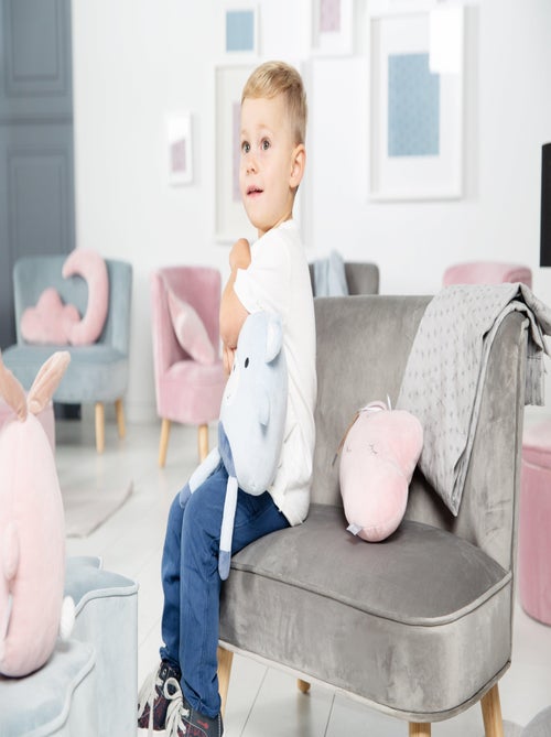 Sofá infantil en terciopelo con patas en madera maciza - ROBA 'lil sofa' - Kiabi