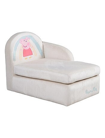 Sofá infantil en terciopelo suave 'Roba Peppa Pig'