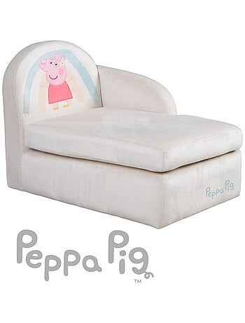 Sofá infantil en terciopelo suave 'Roba Peppa Pig'