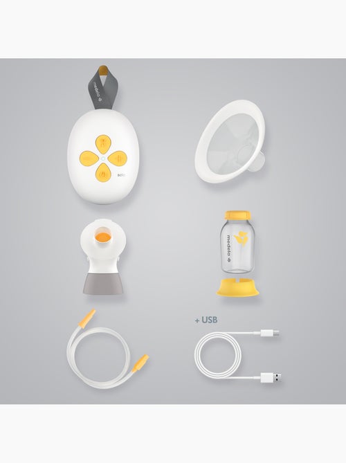 Solo™ - sacaleches eléctrico simple manos libres 24 mm - compacto, manos libres, ultraligero, diseño - Kiabi