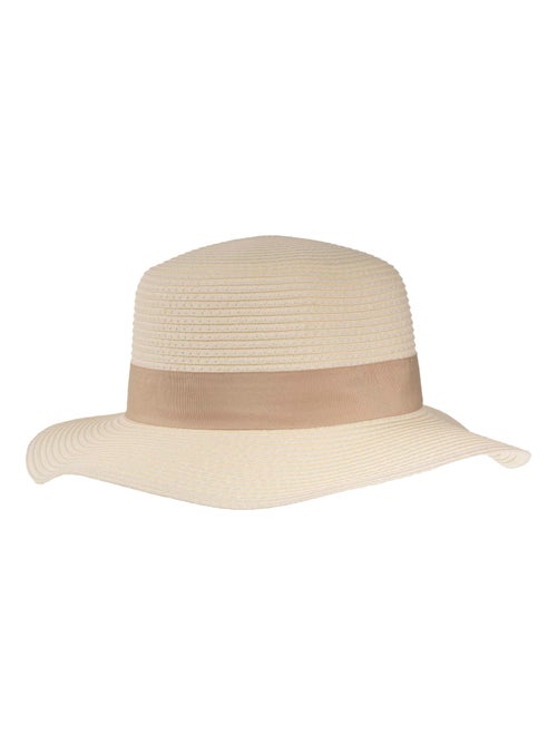Sombrero Beige, diadema ajustable mujer Isotoner - Kiabi