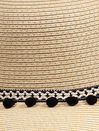 Sombrero Cinta ajustable a rayas mujer Isotoner