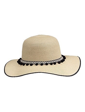 Sombrero Cinta ajustable a rayas mujer Isotoner
