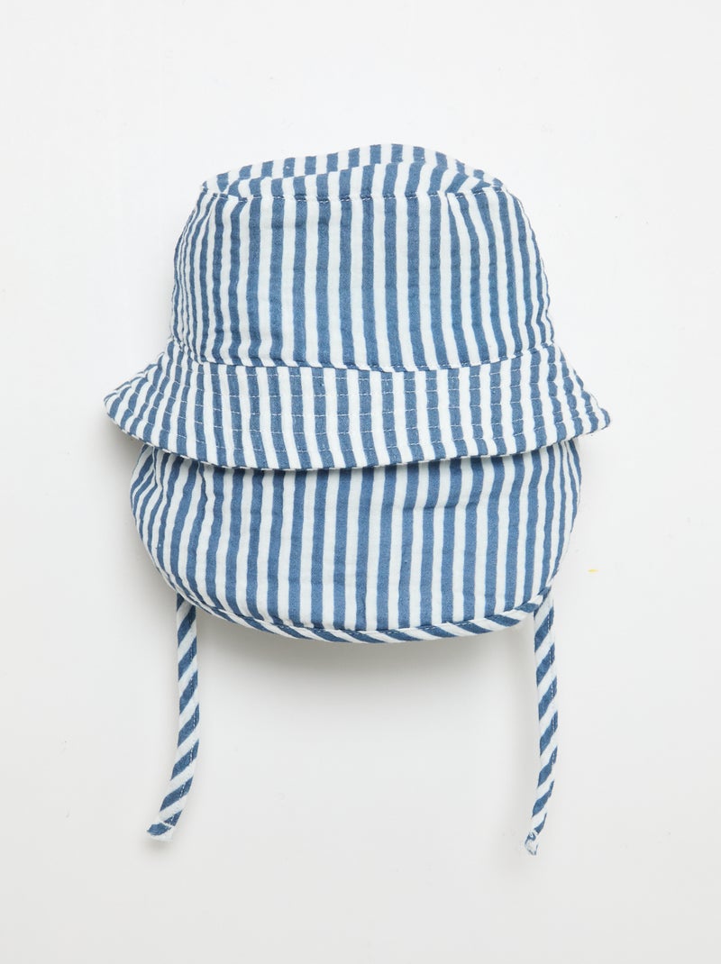 Sombrero con lazo para atar 'Winnie' Azul - Kiabi