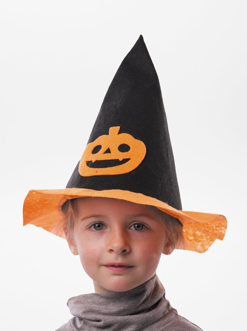 Sombrero de calabaza  - Disfraz negro/naranja - Kiabi