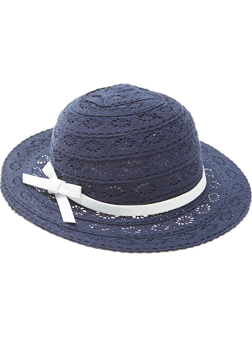 Sombrero de encaje azul - Kiabi