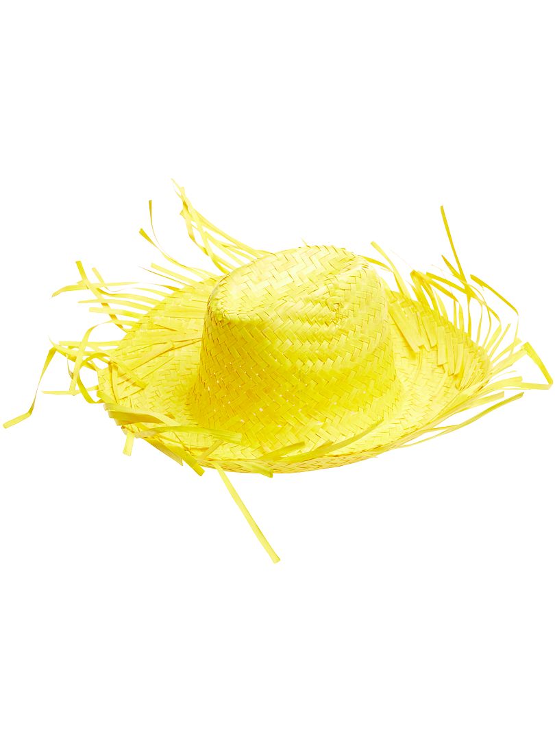 Sombrero de paja amarillo - Kiabi