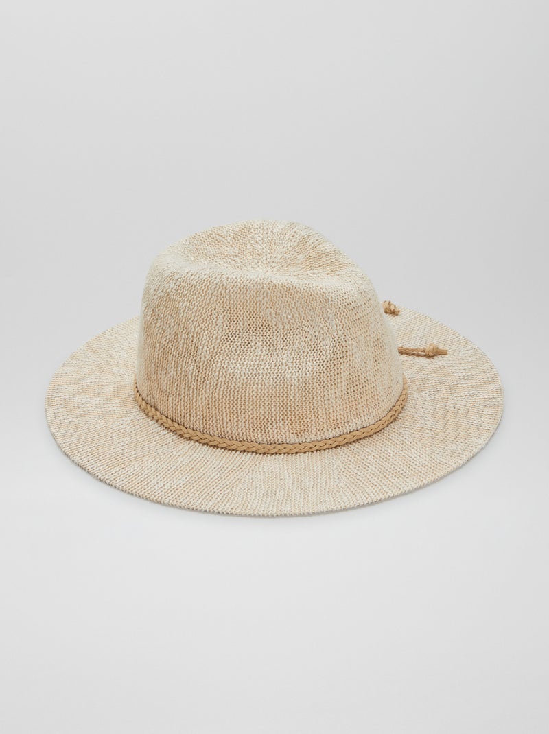 Sombrero de paja BEIGE - Kiabi