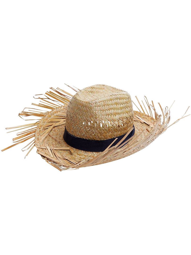 Sombrero de paja beige - Kiabi