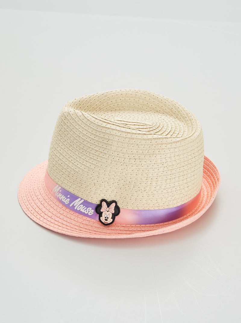 Sombrero de paja bicolor 'Minnie' 'Disney' ROSA - Kiabi