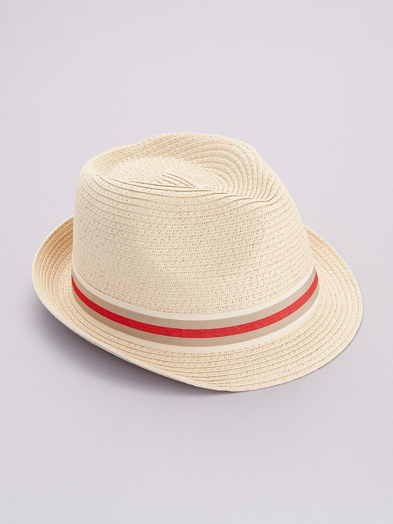 Sombrero de paja castaño - Kiabi