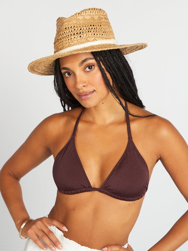 Sombrero de paja casual MARRON - Kiabi