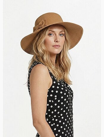 Sombrero de paja con un lazo elegante - Afibel