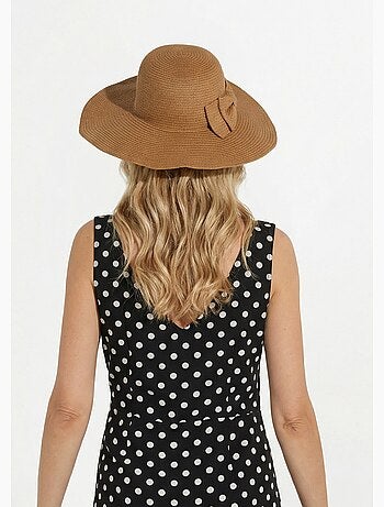 Sombrero de paja con un lazo elegante - Afibel