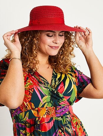 sombrero de paja de ala ancha - AFIBEL