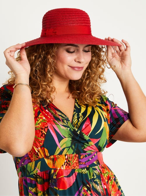 sombrero de paja de ala ancha - AFIBEL - Kiabi