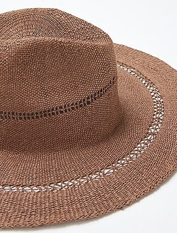 Sombrero de paja estilo Borsalino