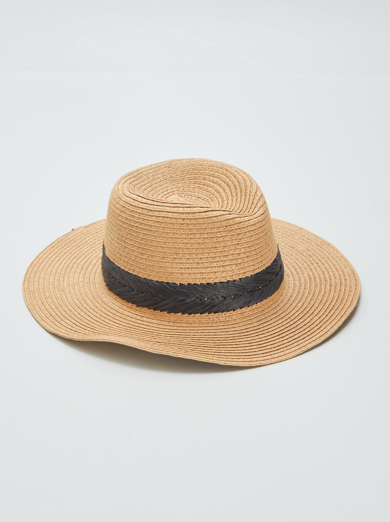 Sombrero de paja NEGRO - Kiabi