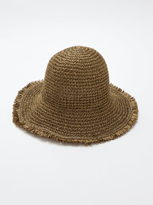 Sombrero de paja tipo campana - Kiabi