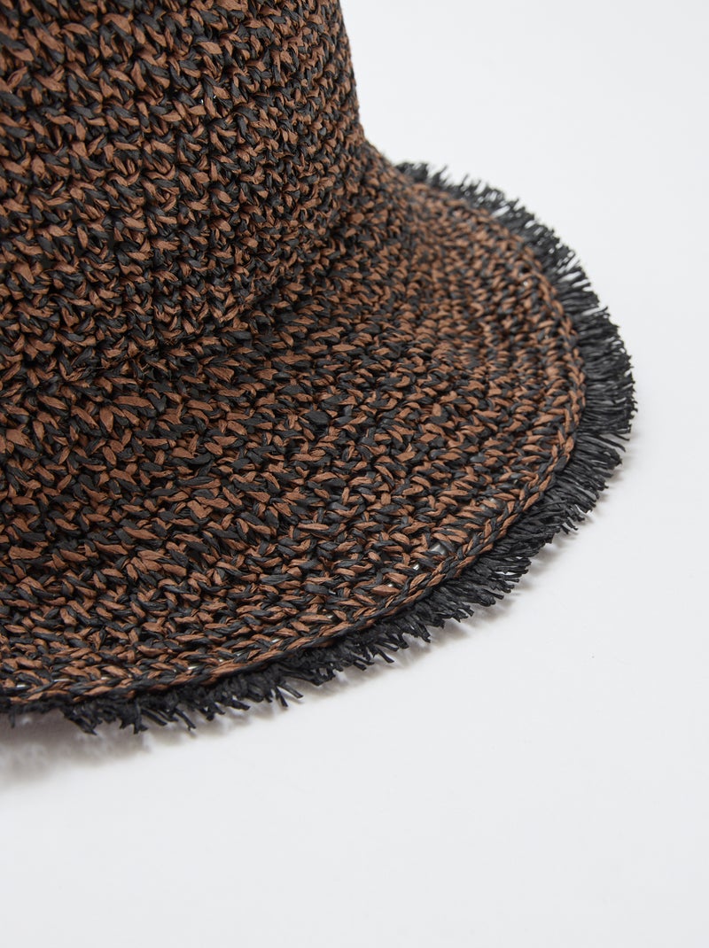 Sombrero de paja tipo campana Marron - Kiabi