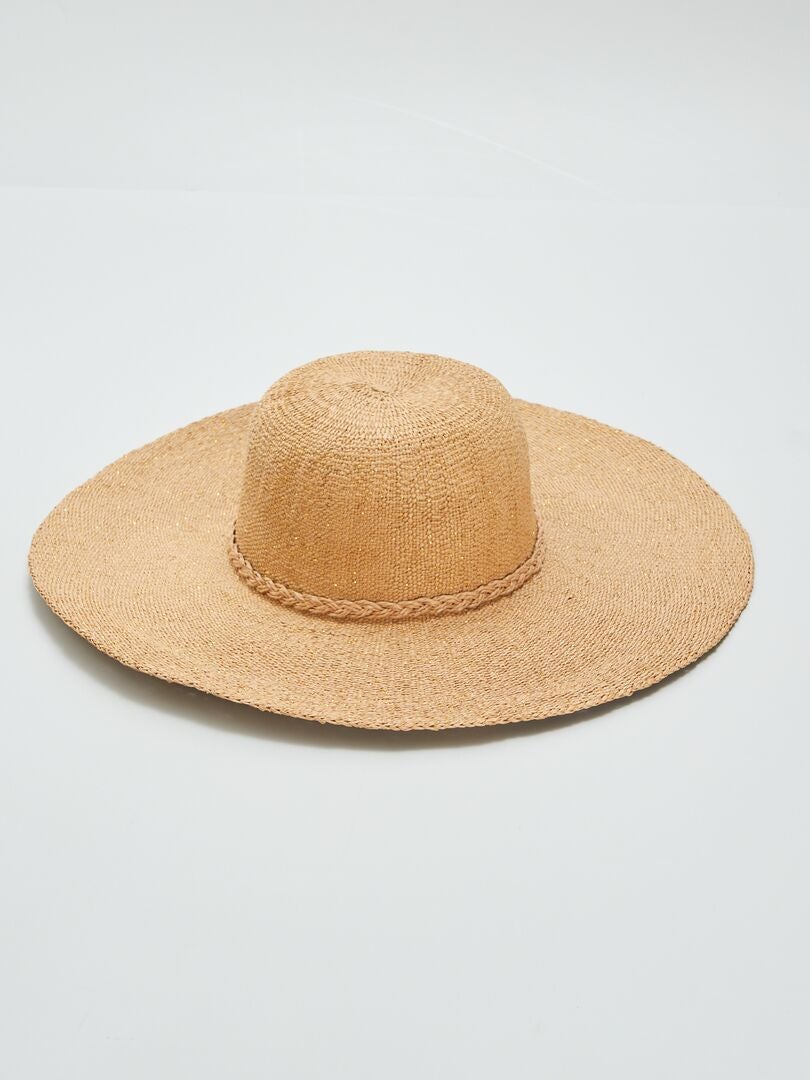 Sombrero de paja tipo capelina - BEIGE - Kiabi - 10.00€