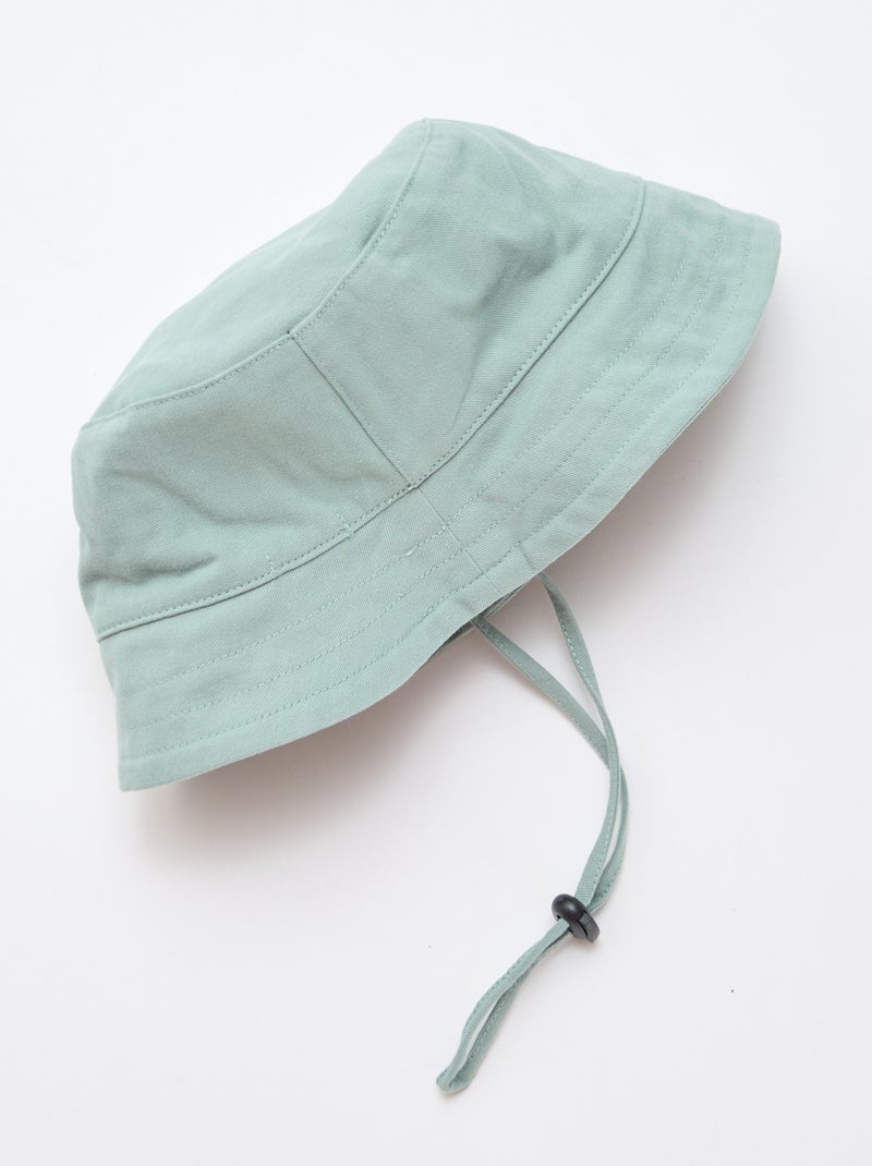 Sombrero de pescador con cordón de ajuste Verde - Kiabi